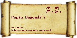 Papiu Dagomér névjegykártya